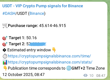 See the authenticated proof of DASH's pump signal on Binance, 12 October 2025, 09:03 Authenticated proof of DASH's pump signal on Binance, 12 October 2025, 09:03