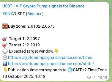 View the exchange signal confirmation for SNX on Binance, 13 October 2025, 10:29 Binance exchange signal confirmation for SNX, 13 October 2025, 10:29