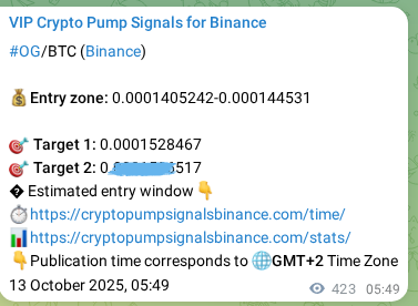 Authenticate the market signal for OG on Binance at 13 October 2025, 17:35 Market signal authentication: OG on Binance at 13 October 2025, 17:35