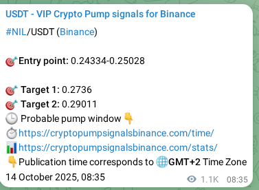 Confirm the Binance trading signal for NIL pump, 15 October 2025, 16:16 Binance trading signal confirmation for NIL pump, 15 October 2025, 16:16