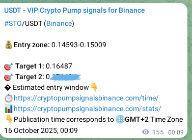 View the proof of STO pump signal on Binance at 16 October 2025, 04:26 Proof of STO pump signal on Binance at 16 October 2025, 04:26