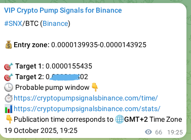 Crypto trading signal proof: SNX pump on Binance, 19 October 2025, 21:15 Crypto trading signal proof: SNX pump on Binance, 19 October 2025, 21:15