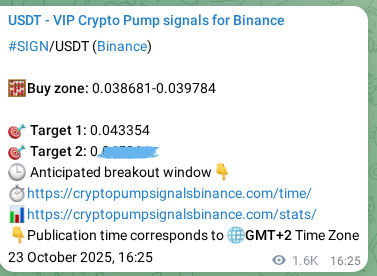 Check the SIGN pump verification image from Binance, 25 October 2025, 12:17 SIGN pump verification image from Binance, 25 October 2025, 12:17