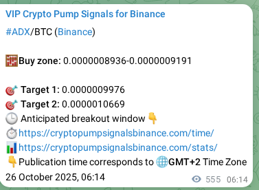 View the market signal proof for ADX pump from Binance, 26 October 2025, 21:39 Market signal proof: ADX pump from Binance, 26 October 2025, 21:39