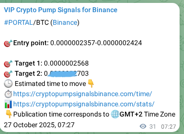 Real-time proof of PORTAL pump signal on Binance, 27 October 2025, 08:17 Real-time proof of PORTAL pump signal on Binance, 27 October 2025, 08:17