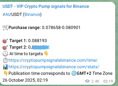 Signal proof for AI pump on Binance at 28 October 2025, 20:51