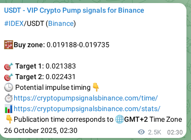 Signal authentication: IDEX pump on Binance at 28 October 2025, 22:47