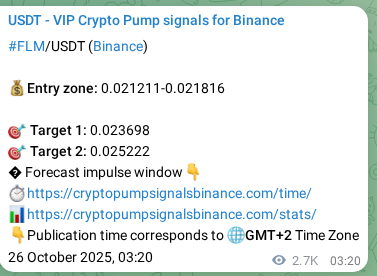 Check out the Binance pump signal proof for FLM on 29 October 2025, 05:10 Binance pump signal proof for FLM on 29 October 2025, 05:10
