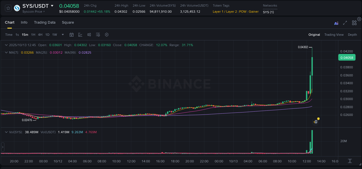 Optimize risk exposure: SYS trading assessment on Binance, 13 October 2025, 12:51 Risk management: SYS trading analysis on Binance, 13 October 2025, 12:51