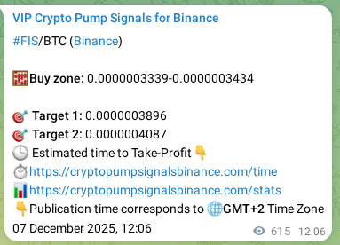 FIS pump signal verification from Binance, timestamp: 08 December 2025, 05:11