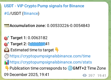 View the proof of G pump signal on Binance at 10 December 2025, 06:38 Proof of G pump signal on Binance at 10 December 2025, 06:38