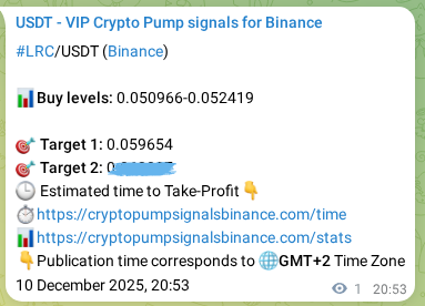 Binance exchange signal proof for LRC, 10 December 2025, 20:56 Binance exchange signal proof for LRC, 10 December 2025, 20:56