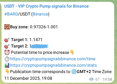 Binance trading signal proof for BARD pump, 11 December 2025, 20:51 Binance trading signal proof for BARD pump, 11 December 2025, 20:51