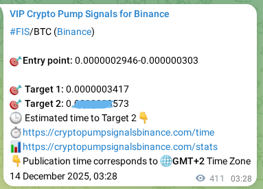 Authenticated proof of FIS's pump signal on Binance at 14 December 2025, 14:53 Authenticated proof of FIS's pump signal on Binance at 14 December 2025, 14:53