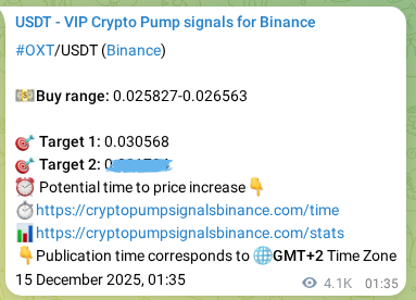 Explore the OXT pump signal verification from Binance, timestamp: 20 December 2025, 10:25 OXT pump signal verification from Binance, timestamp: 20 December 2025, 10:25