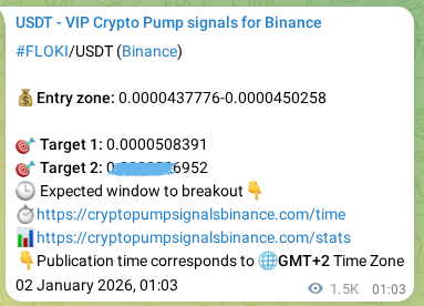 Discover the authenticated FLOKI pump signal on Binance, 03 January 2026, 18:41 Authenticated FLOKI pump signal on Binance, 03 January 2026, 18:41