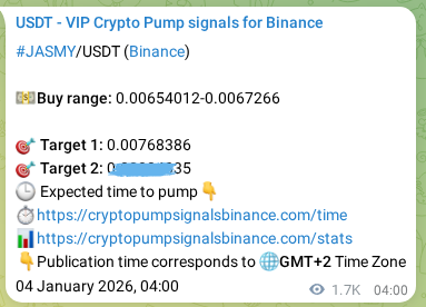 Signal verification: Confirm JASMY pump on Binance at 06 January 2026, 04:29 Signal verification: JASMY pump on Binance at 06 January 2026, 04:29