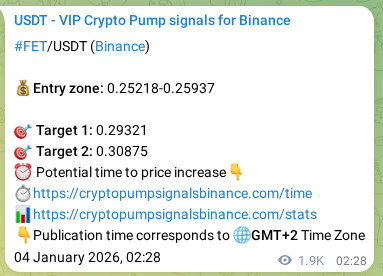 Binance exchange signal proof for FET, 06 January 2026, 08:08 Binance exchange signal proof for FET, 06 January 2026, 08:08