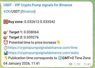 Learn about the ZK pump signal confirmation from Binance, 06 January 2026, 09:32 ZK pump signal confirmation from Binance, timestamp: 06 January 2026, 09:32