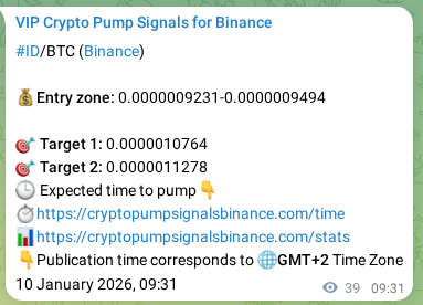 Authenticated proof of ID's pump signal on Binance at 10 January 2026, 10:35 Authenticated proof of ID's pump signal on Binance at 10 January 2026, 10:35