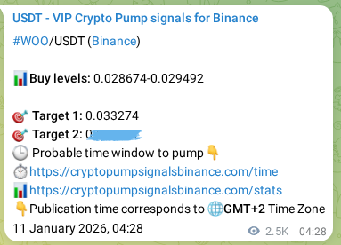 Explore the WOO pump signal verification from Binance, timestamp: 14 January 2026, 00:44 WOO pump signal verification from Binance, timestamp: 14 January 2026, 00:44