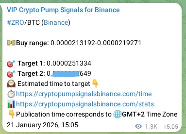 Check out the Binance pump signal proof for ZRO on 23 January 2026, 02:57 Binance pump signal proof for ZRO on 23 January 2026, 02:57