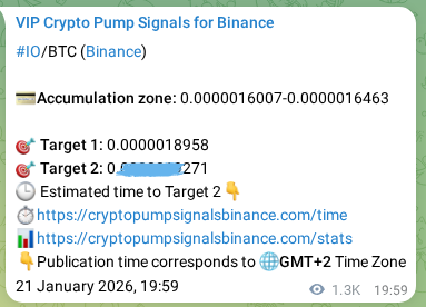 Trading signal proof: IO pump from Binance, 23 January 2026, 07:19 Trading signal proof: IO pump from Binance, 23 January 2026, 07:19