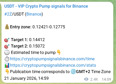 Discover the authenticated 2Z pump signal on Binance, 24 January 2026, 09:30 Authenticated 2Z pump signal on Binance, 24 January 2026, 09:30