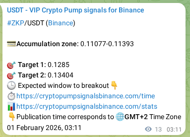 Authenticated proof of ZKP's pump signal on Binance at 01 February 2026, 03:12 Authenticated proof of ZKP's pump signal on Binance at 01 February 2026, 03:12