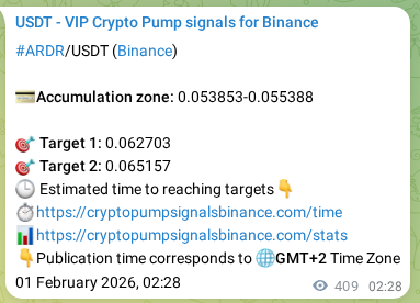 Check the pump signal proof for ARDR on Binance at 01 February 2026, 13:49 Pump signal proof for ARDR on Binance at 01 February 2026, 13:49
