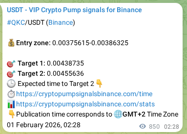 Explore the QKC pump signal verification from Binance, timestamp: 02 February 2026, 02:03 QKC pump signal verification from Binance, timestamp: 02 February 2026, 02:03