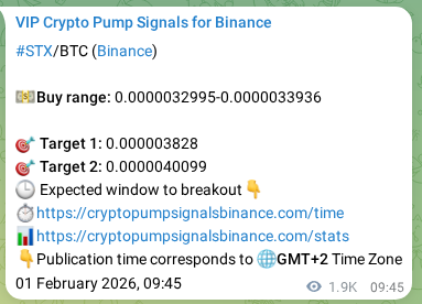 Authenticated proof of STX's pump signal on Binance at 03 February 2026, 13:27 Authenticated proof of STX's pump signal on Binance at 03 February 2026, 13:27