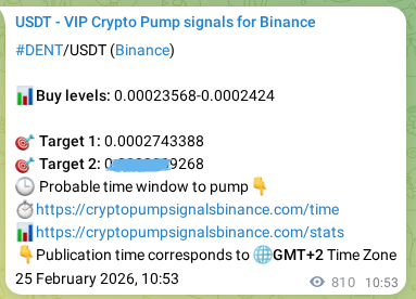 Binance exchange signal proof for DENT, 26 February 2026, 09:05 Binance exchange signal proof for DENT, 26 February 2026, 09:05