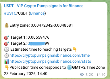 Authenticated proof of USTC's pump signal on Binance at 27 February 2026, 07:04 Authenticated proof of USTC's pump signal on Binance at 27 February 2026, 07:04