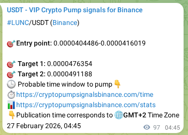 Signal verification: Confirm LUNC pump on Binance at 27 February 2026, 07:12 Signal verification: LUNC pump on Binance at 27 February 2026, 07:12