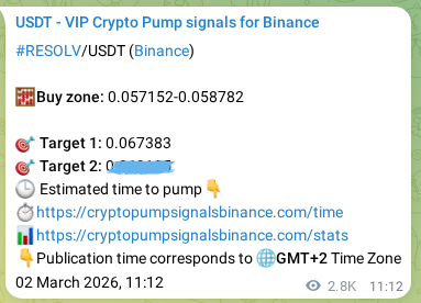 Market signal verification: RESOLV on Binance at 05 March 2026, 15:40 Market signal verification: RESOLV on Binance at 05 March 2026, 15:40