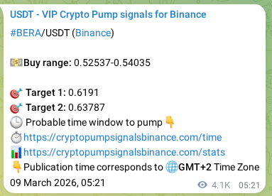Validate algorithmic accuracy: BERA pump signal proof on Binance, 13 March 2026, 23:33 Algorithmic validation: BERA pump signal accuracy on Binance, 13 March 2026, 23:33