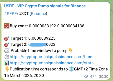 Trading signal proof: PEPE pump from Binance, 16 March 2026, 09:03 Trading signal proof: PEPE pump from Binance, 16 March 2026, 09:03