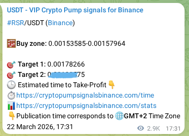 View the proof of RSR pump signal on Binance at 26 March 2026, 02:25 Proof of RSR pump signal on Binance at 26 March 2026, 02:25