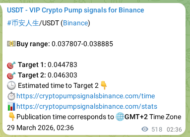 币安人生 pump signal confirmation from Binance, timestamp: 29 March 2026, 16:59