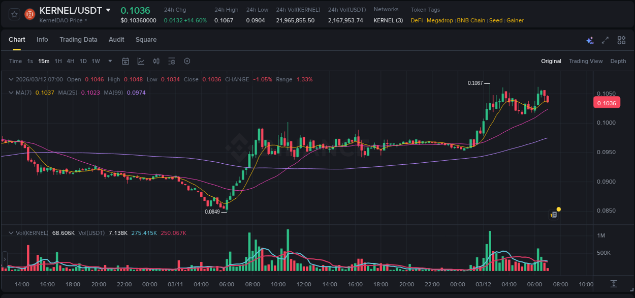 Access Binance pump statistics for KERNEL at 12 March 2026, 02:33 Binance pump statistics for KERNEL at 12 March 2026, 02:33