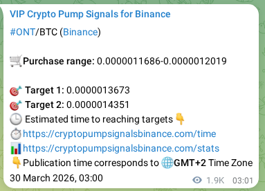 Authenticated proof of ONT's pump signal on Binance at 01 April 2026, 07:20 Authenticated proof of ONT's pump signal on Binance at 01 April 2026, 07:20