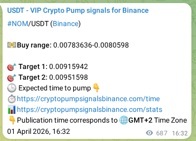 Watch the live proof of NOM pump signal on Binance, 02 April 2026, 10:39 Live proof of NOM pump signal on Binance, 02 April 2026, 10:39