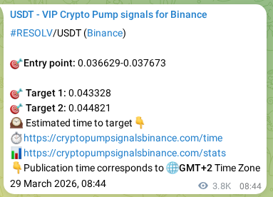 Verify the crypto signal for RESOLV on Binance, 02 April 2026, 17:09 Crypto signal verification: RESOLV on Binance, 02 April 2026, 17:09