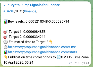 DASH pump signal verification from Binance, timestamp: 11 April 2026, 02:11