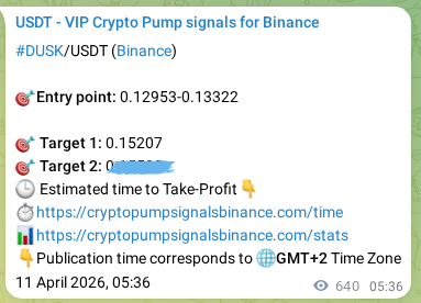Explore the DUSK pump signal verification from Binance, timestamp: 11 April 2026, 23:06 DUSK pump signal verification from Binance, timestamp: 11 April 2026, 23:06