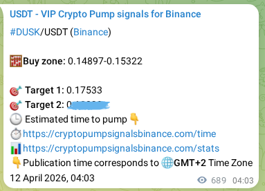 Watch the live proof of DUSK pump signal on Binance, 12 April 2026, 23:10 Live proof of DUSK pump signal on Binance, 12 April 2026, 23:10