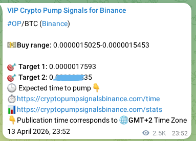 Real-time proof of OP pump signal on Binance, 16 April 2026, 22:31 Real-time proof of OP pump signal on Binance, 16 April 2026, 22:31