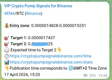 View the proof of ENA pump signal on Binance at 17 April 2026, 23:23 Proof of ENA pump signal on Binance at 17 April 2026, 23:23