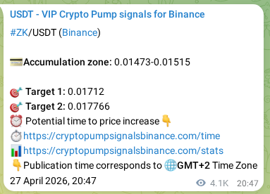 Authenticated ZK pump signal on Binance, 02 May 2026, 22:10